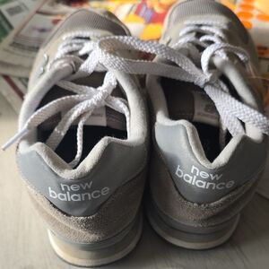 New Balance Women's Gray and White Sneakers